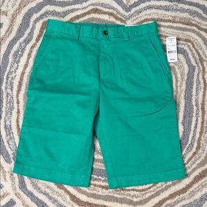 Brooks Brothers Green Flat Front Shorts